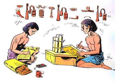 egyptian scribe language